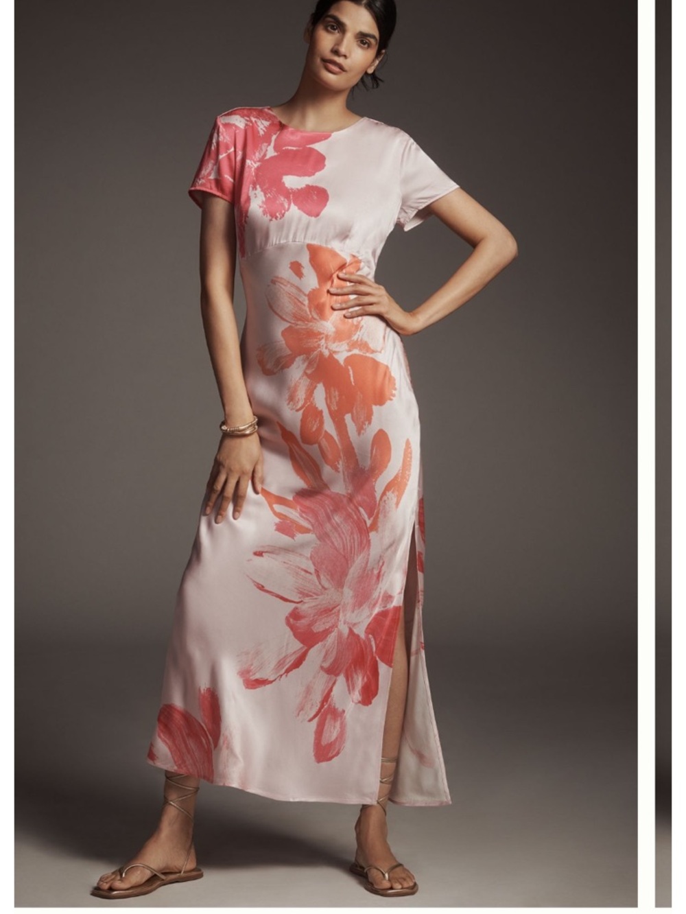 Anthropologie Short Sleeve Maxi Dress